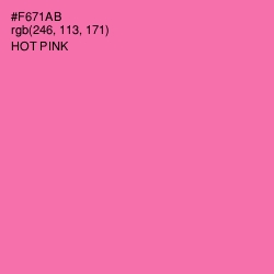 #F671AB - Hot Pink Color Image